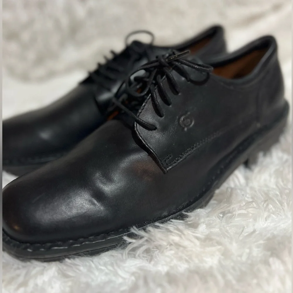Born Black Leather Oxford Dress Shoes